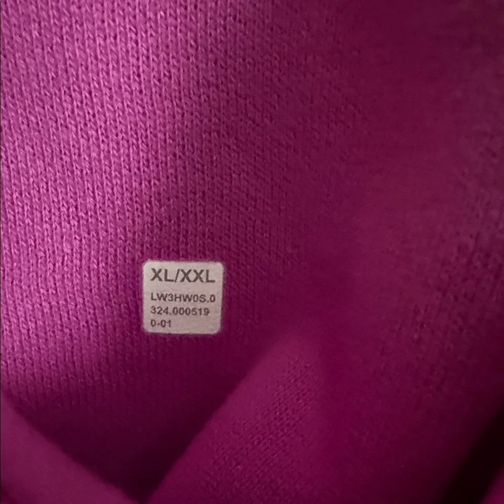Lululemon Scuba Oversized Magenta  1/4 zip Sweatshirt - Picture 3 of 3